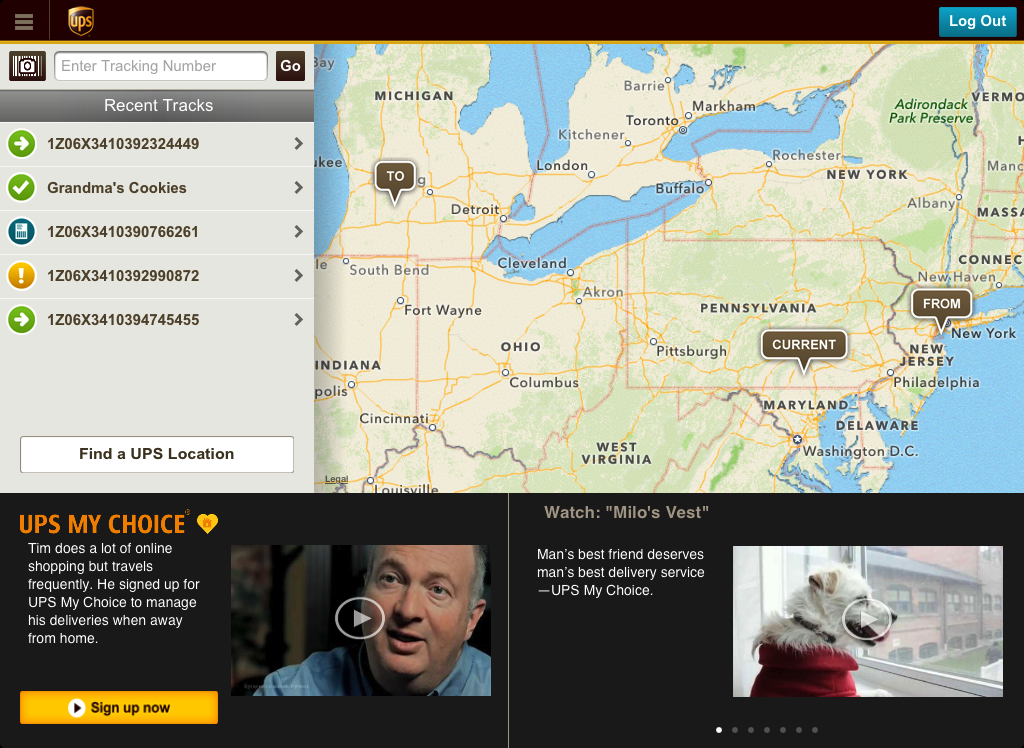 UPS Releases an App for the iPad