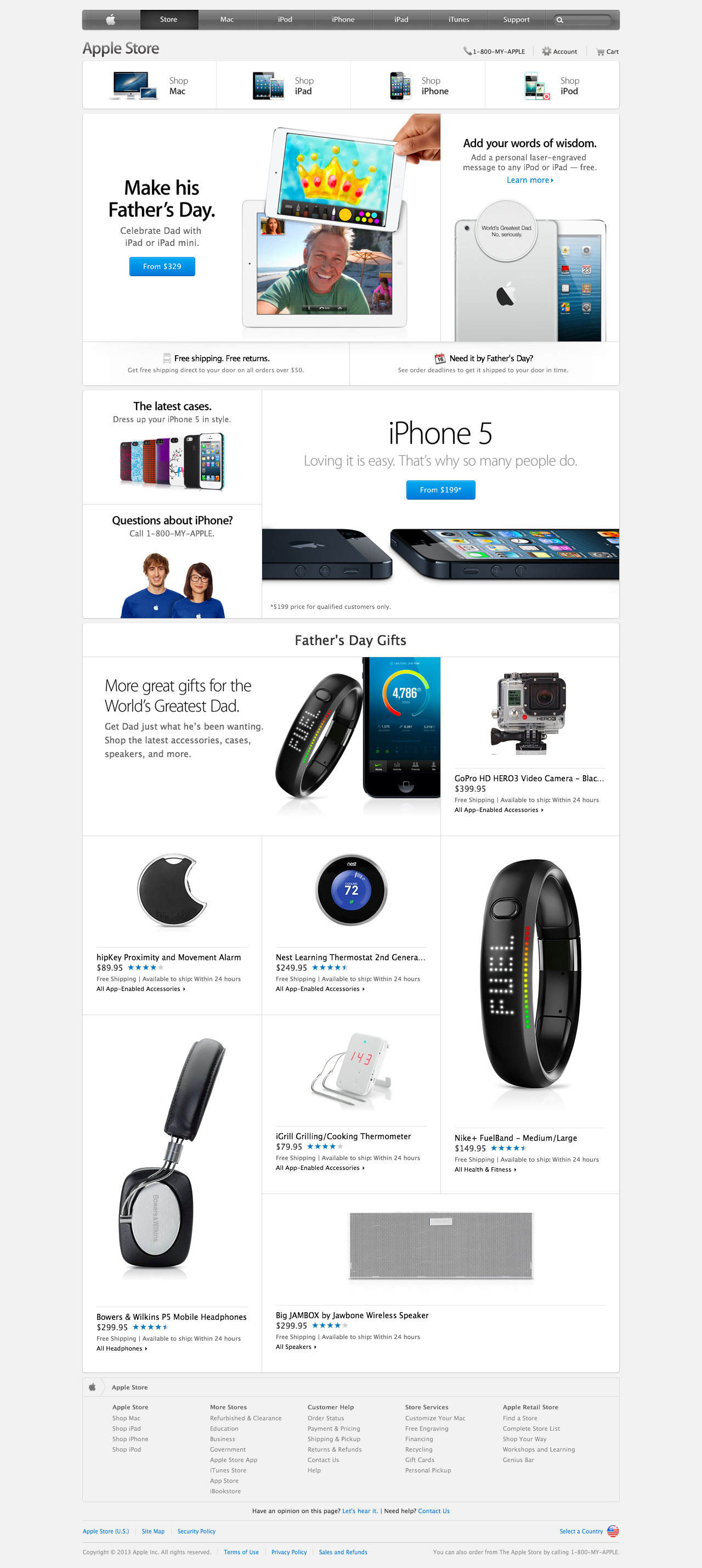Apple Updates Online Store With New Design, Father&#039;s Day Promo