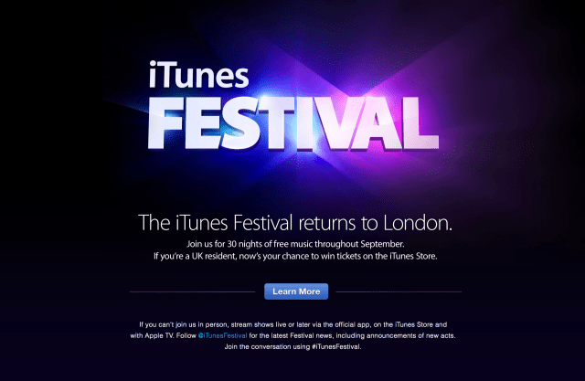 Apple Announces 2013 iTunes Festival in London