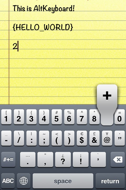 AltKeyboard Tweak Lets You Flick Up to Input Numbers and Special Characters