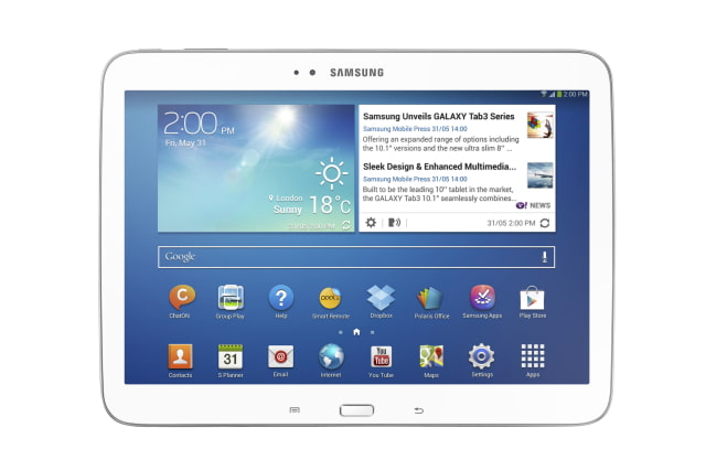 Samsung Announces New 8-Inch and 10.1-Inch Galaxy Tab 3 Tablets