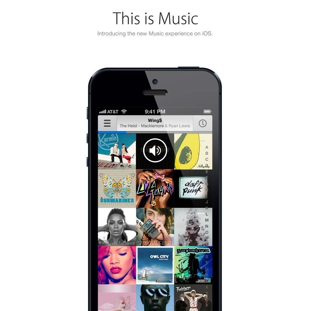 Beautiful New iOS Music App Concept [Images]