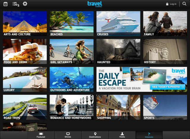 The Travel Channel Releases App for iOS With AirPlay Support