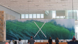 Apple's WWDC Banner for OS X Features a Wave Background [Photo]