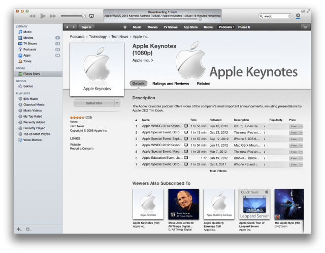 Apple's WWDC 2013 Keynote is Now Available to Download in 1080p Apple's WWDC 2013 Keynote is Now Available to Download in 1080p
