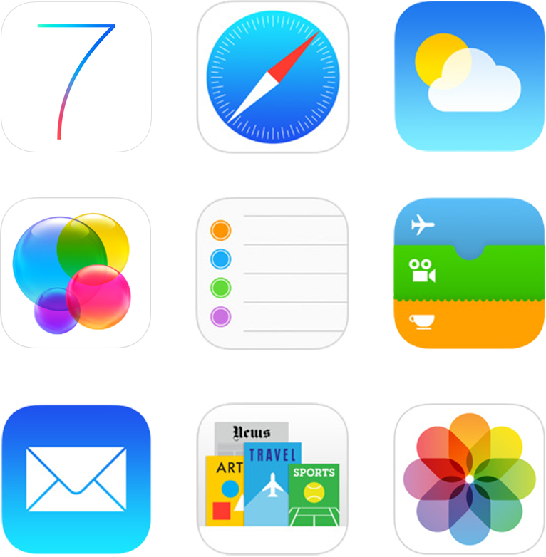 Apple Accidentally Posts Different iOS 7 Icons [Images]