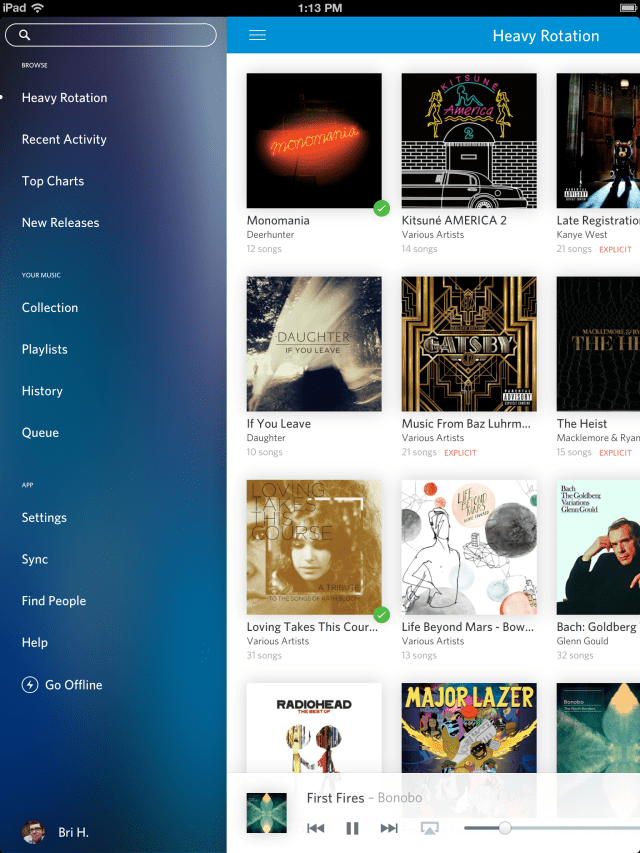 Rdio App is Updated With Song Stations, AutoPlay