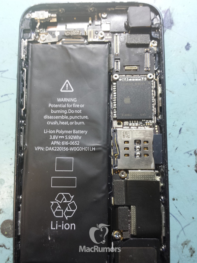 Leaked Photos Show Interior and Rear Exterior of the iPhone 5S?
