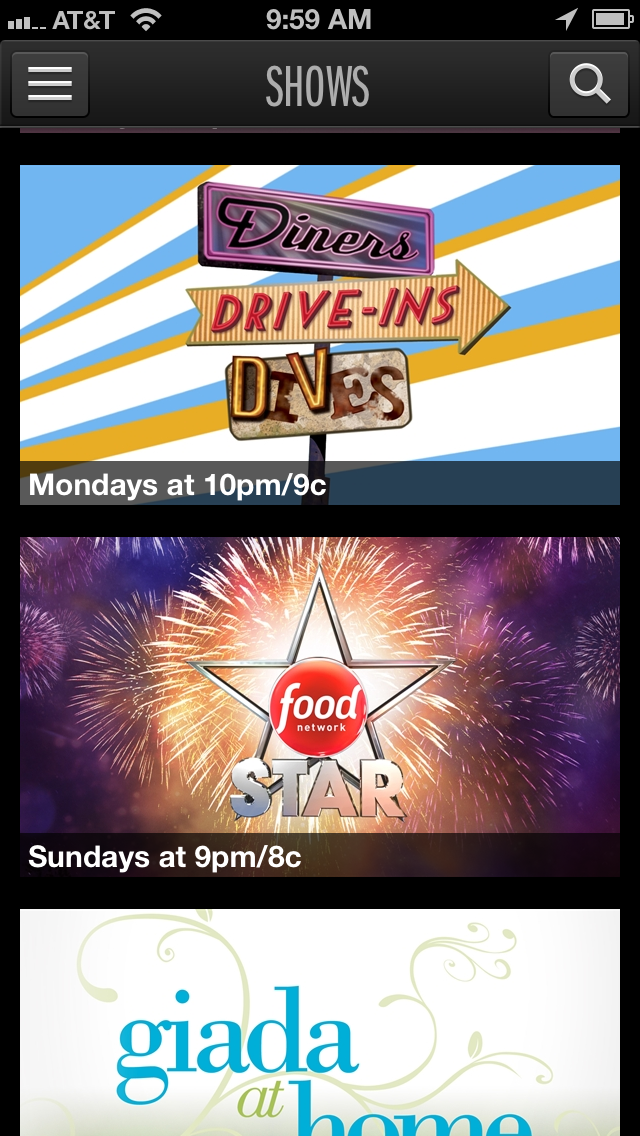 Watch Food Network App Released for iOS