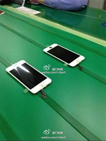 Leaked Photo Allegedly Shows iPhone 5S Front Panel on Assembly Line