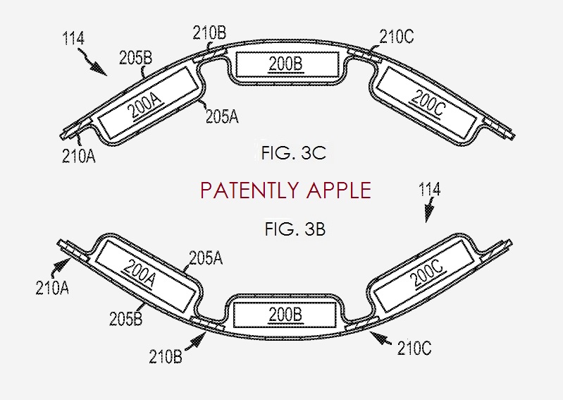 Apple Files for Flexible Battery Patent Suitable for iWatch