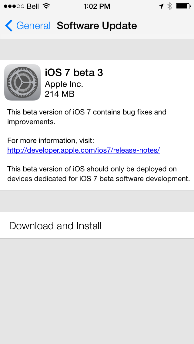 Apple випустила iOS 7 Beta 3 для розробників [Викачати]