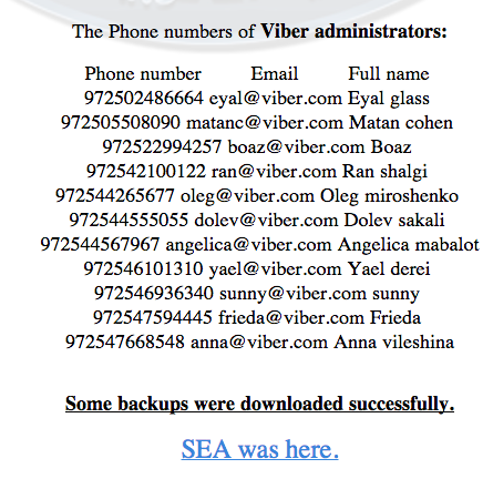 Viber App Hacked By Syrian Electronic Army