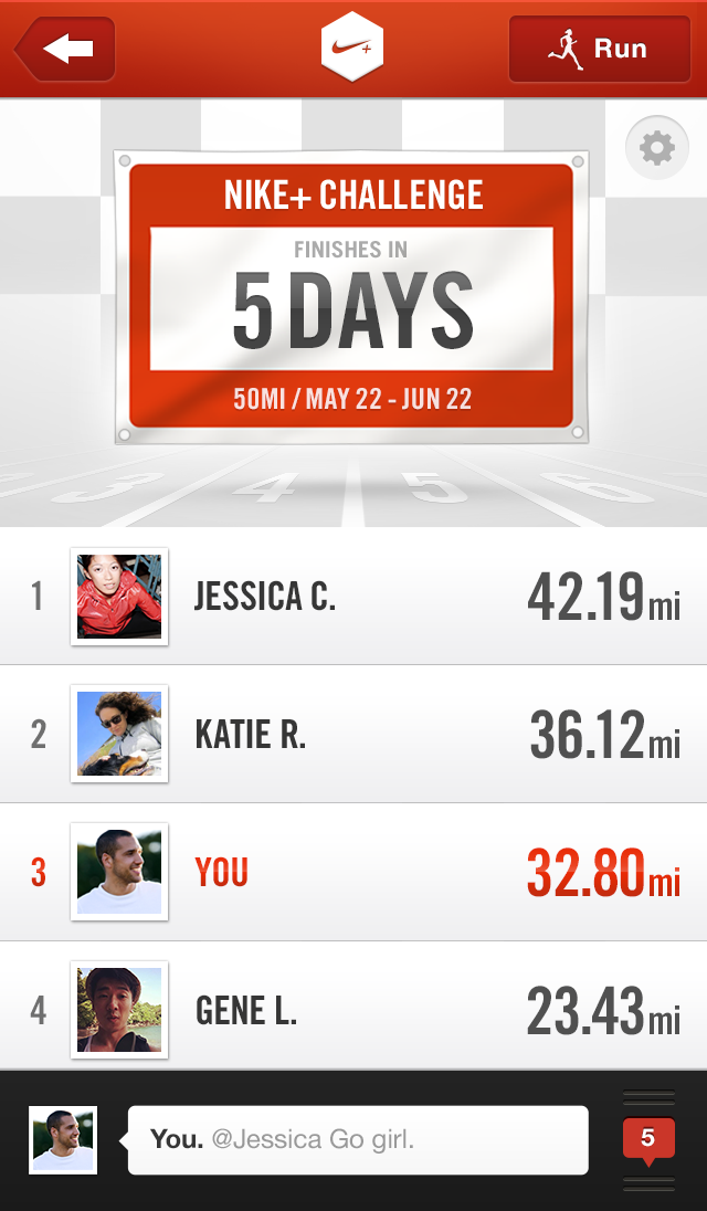 Nike+ Running App Now You Challenge Your -