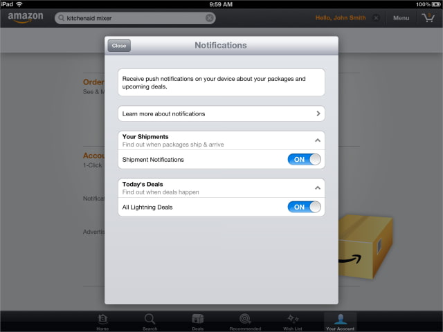 Amazon Mobile App Now Lets You Create and Manage Wish Lists