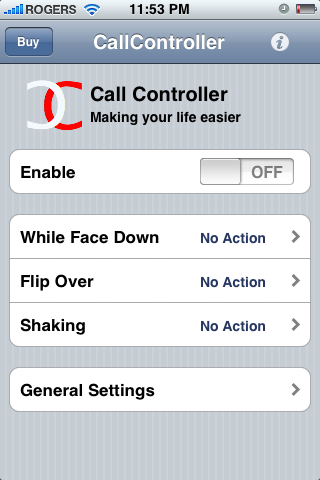 Το Call Controller απαντάει το iPhone με ταρακούνημα ή αναποδογύρισμα