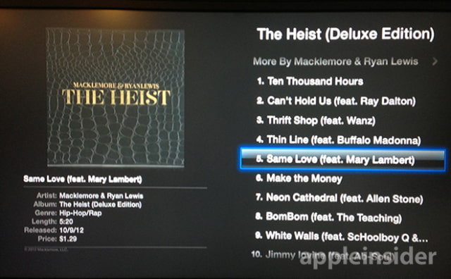 New Apple TV Beta Lets You Purchase Music From iTunes