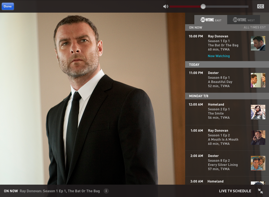 Showtime Anytime App Now Lets You Watch Live TV