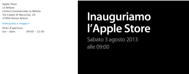 Apple to Open Another Retail Store in Italy on August 3