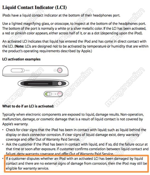 Potential iPhone and iPod Users in Liquid Damage Class Action Suit Now Being Contacted 