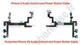 Purported iPhone 5S Power Button and Audio Control Flex Cable Surfaces