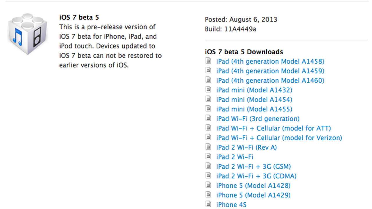 Apple Releases iOS 7 Beta 5 to Developers [Download] - iClarified