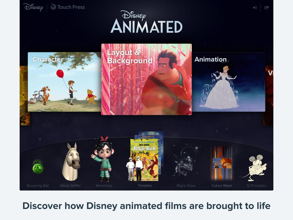 Disney Animated for iPad Offers a Complete History of All 53 Disney Movies