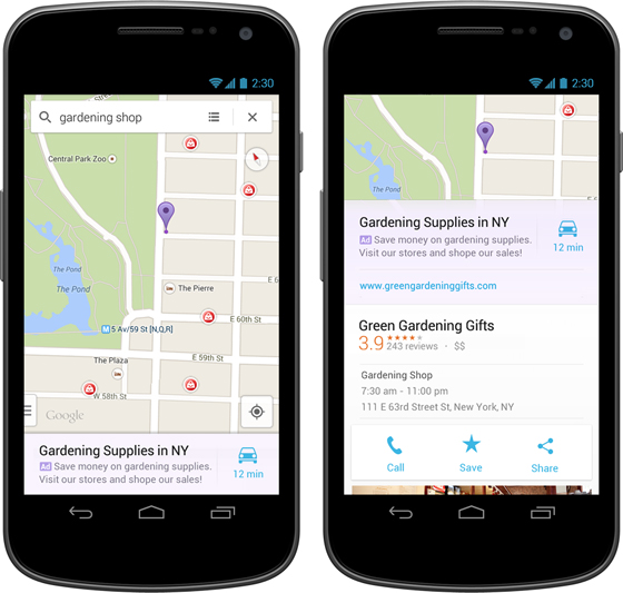 Google Maps for iOS and Android Brings &#039;Relevant Ads&#039; to Search Results