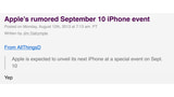 The Loop's Jim Dalrymple Confirms Apple's September 10 iPhone Event