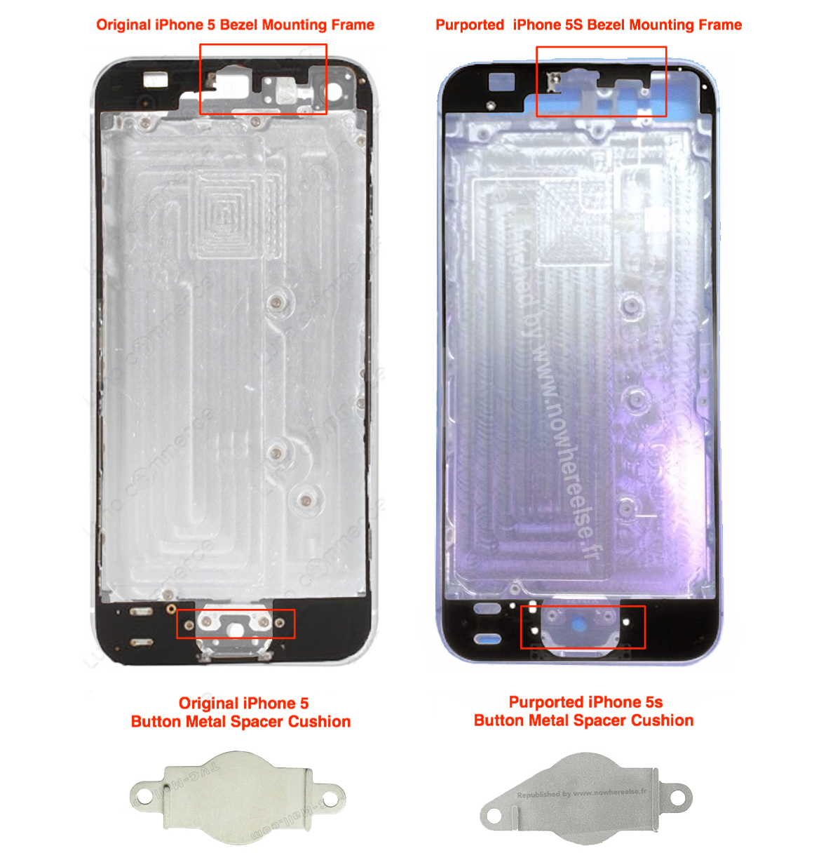 Leaked iPhone 5S Back Panel Suggests Changes to Camera, Home Button? [Photos]