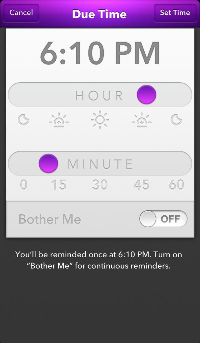 Finish Update Brings Task Times, &#039;Bother Me&#039; Reminders, Task Notes, Real-Life Rewards and Much More