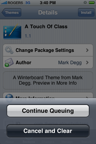 Cydia Update Adds Installation Queue