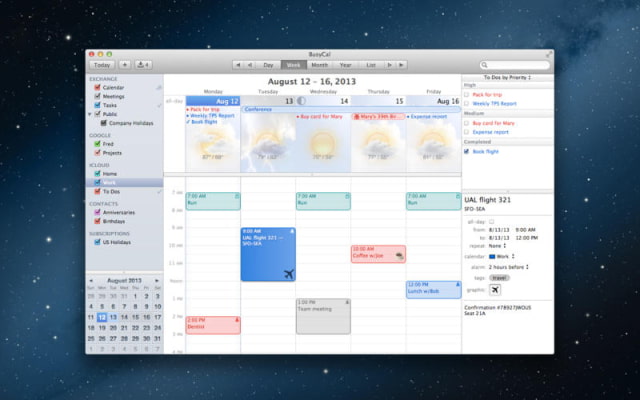 BusyCal 2 for Mac Gets Exchange Support