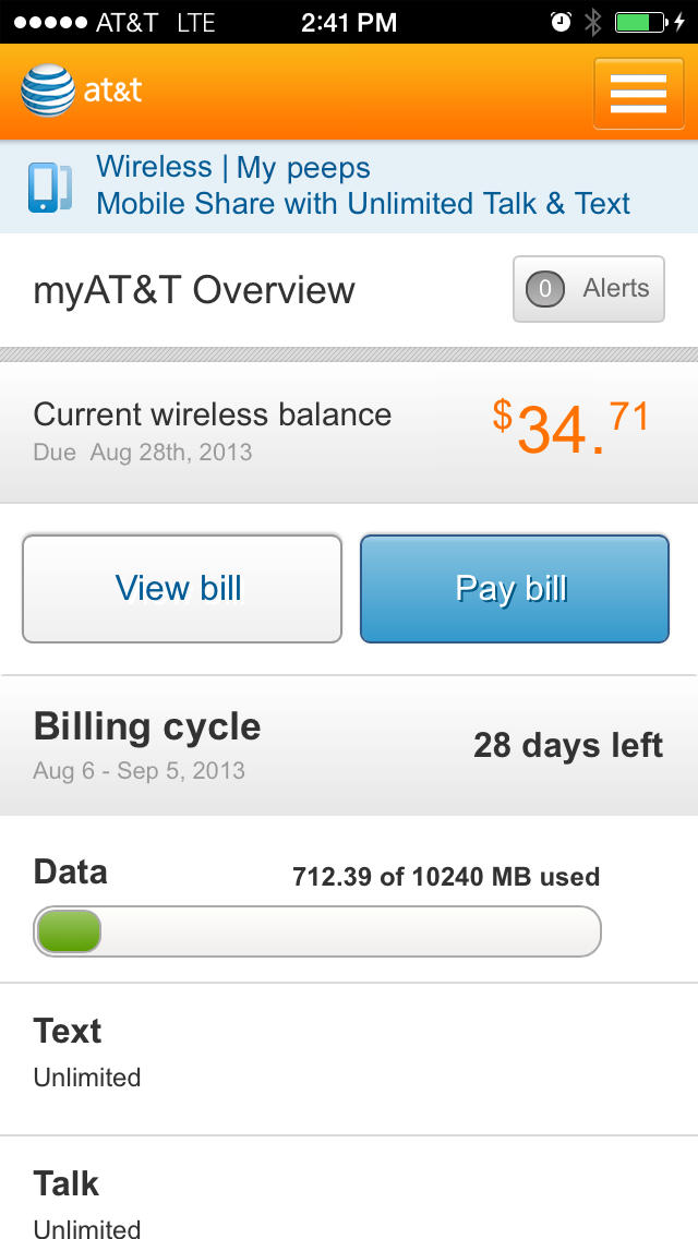 MyAT&amp;T for iPhone Completely Revamped, Brings Updated Interface and New Account Management Options
