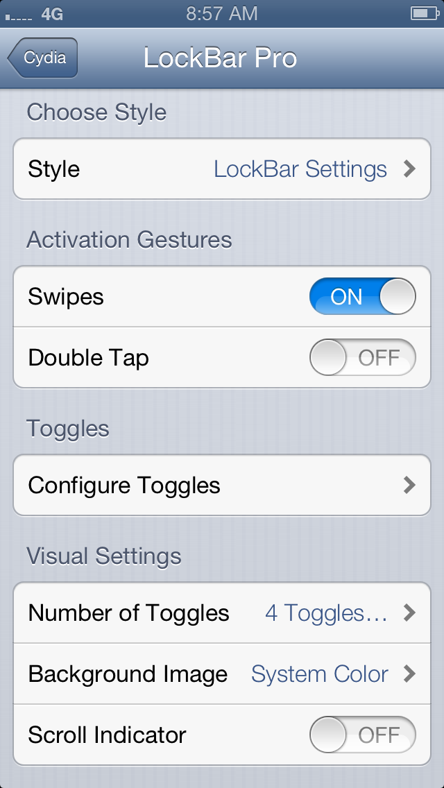 LockBar Pro Tweak Brings iOS 7 Control Center Style Toggles to iOS 6 [Video]