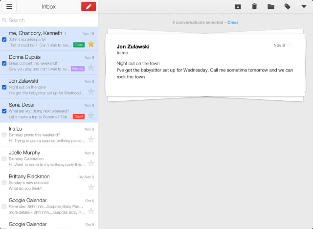 Gmail App Gets Full Screen Viewing of Image Attachments