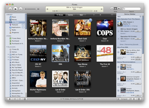 iTunes activa su funcion &quot;Genius&quot; para peliculas y shows de TV 