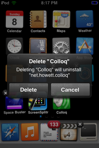 CyDelete Uninstalls Cydia Apps From SpringBoard