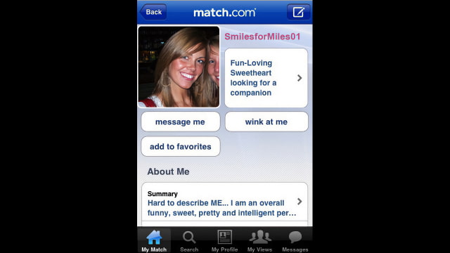 Match.com iPhone Application Now Available