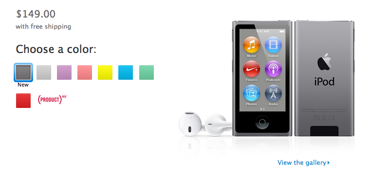 Apple Quietly Brings &#039;Space Gray&#039; Color to iPod Touch, iPod Nano, and iPod Shuffle