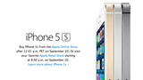 Apple Announces iPhone 5s Orders Will Begin at 12:01am on September 20th