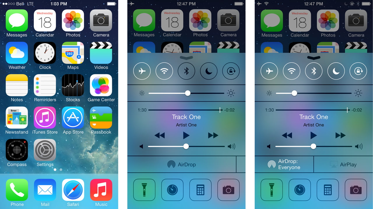 What's New in iOS 7: Control Center [Video] - iClarified