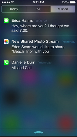 What&#039;s New in iOS 7: Notification Center [Video]
