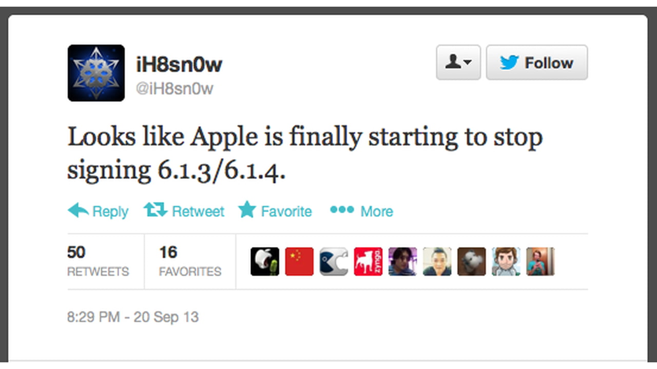 Apple Stops Signing iOS 6.1.3/6.1.4 - iClarified