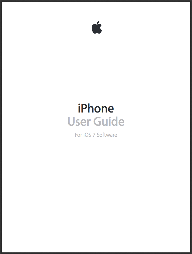 Download the iOS 7 User Guides for the iPhone, iPad, and iPod Touch