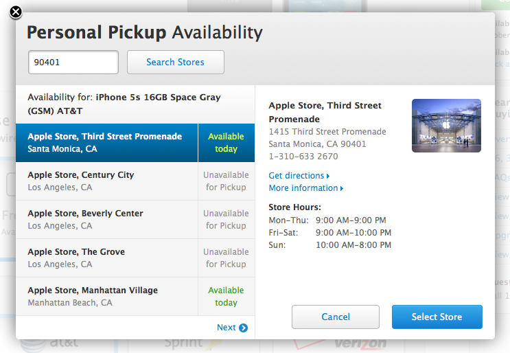 Apple Launches In-Store Personal Pickup for iPhone 5s and iPhone 5c Online Orders