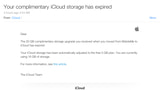 Complimentary iCloud Storage for MobileMe Members Expires