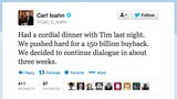 Carl Icahn Pushed Tim Cook for $150 Billion AAPL Buyback Over Dinner