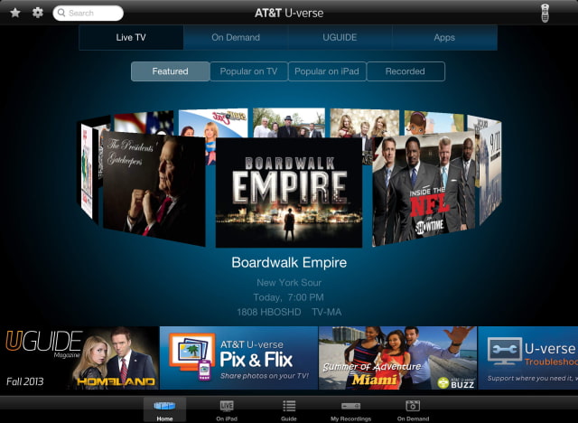 AT&amp;T U-verse App for iPad Now Lets You Watch Live TV