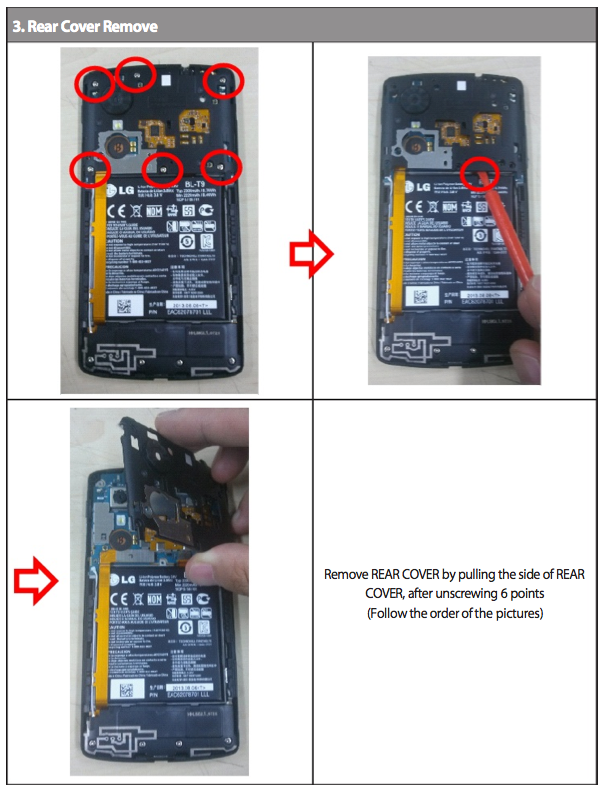 Leaked Service Manual for the Unreleased Google Nexus 5?